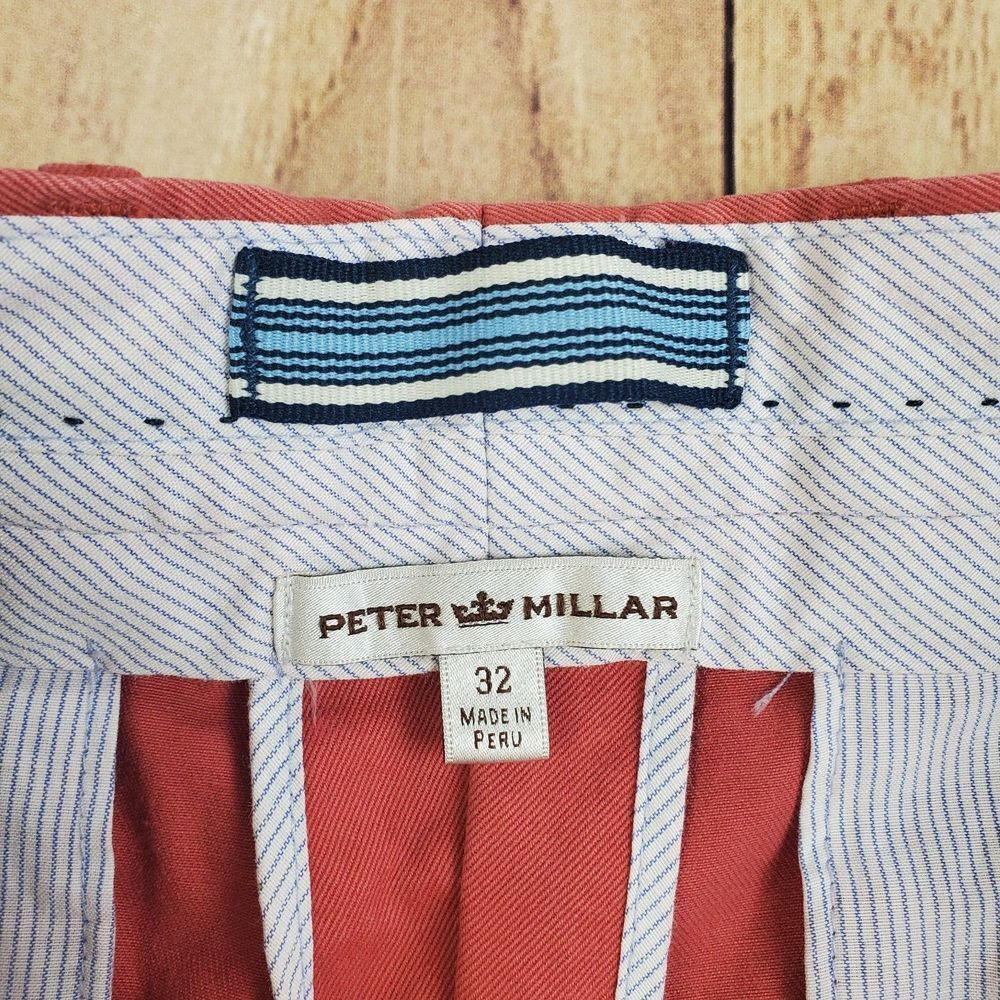 Peter Millar Shorts Mens *31×9 Pink Winston Washed Twill MC0B31 Casual Golf‎ NWT - Picture 4 of 10